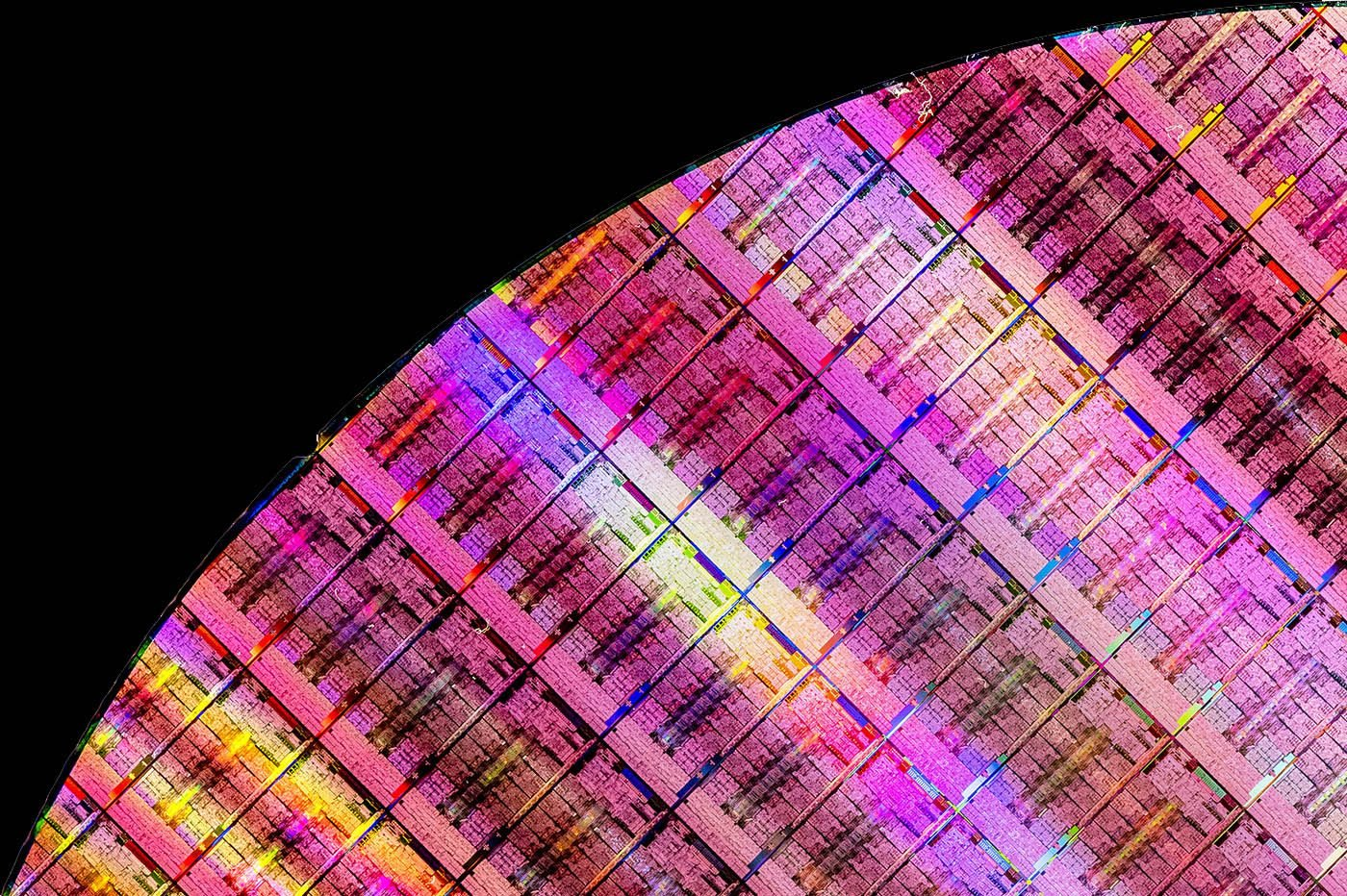 wafer vu de près